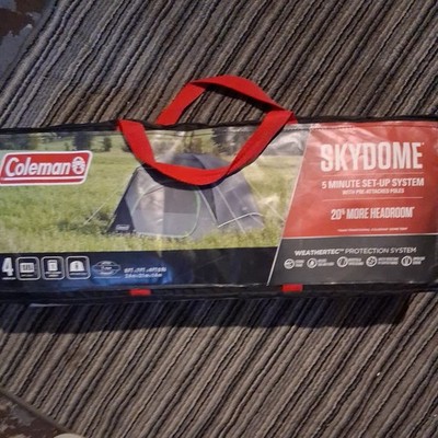 Coleman Skydome 4-Person Camping Tent Weatherproof Rainfly SAME DAY SHIP