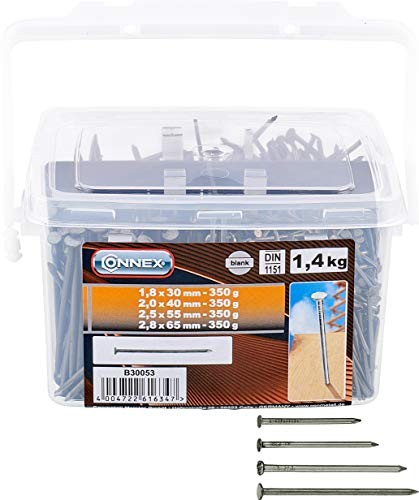 Pointes galvanisées Connex B30053 pour fixer vos cadres et fabriquer vos meubles en bois