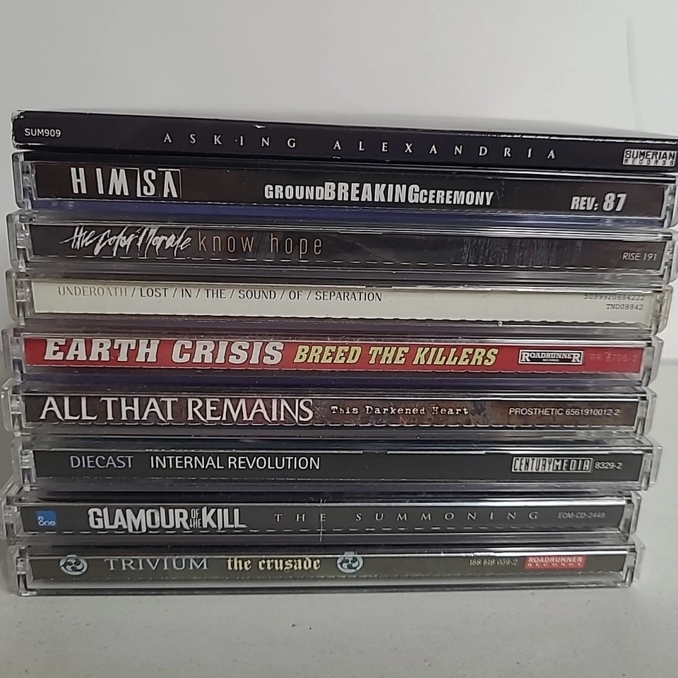 Metalcore 9 CD Lot Trivium All That Remains Underoath Asking Alexandria Himsa Foto 2 de 4