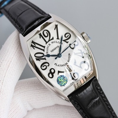 Franck Muller automatic mechanical men's watch barrel shaped dial 39.5mm X55.3mm