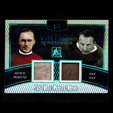2017 In The Game Used Howie Morenz/Hap Day Vintage Memorabilia  1/2 #VM2-08