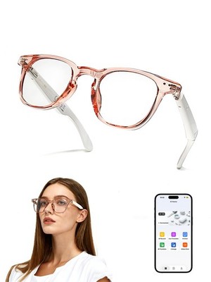 AI Smart Glasses for Women Bluetooth Work Glasses Translation & Color-Changing