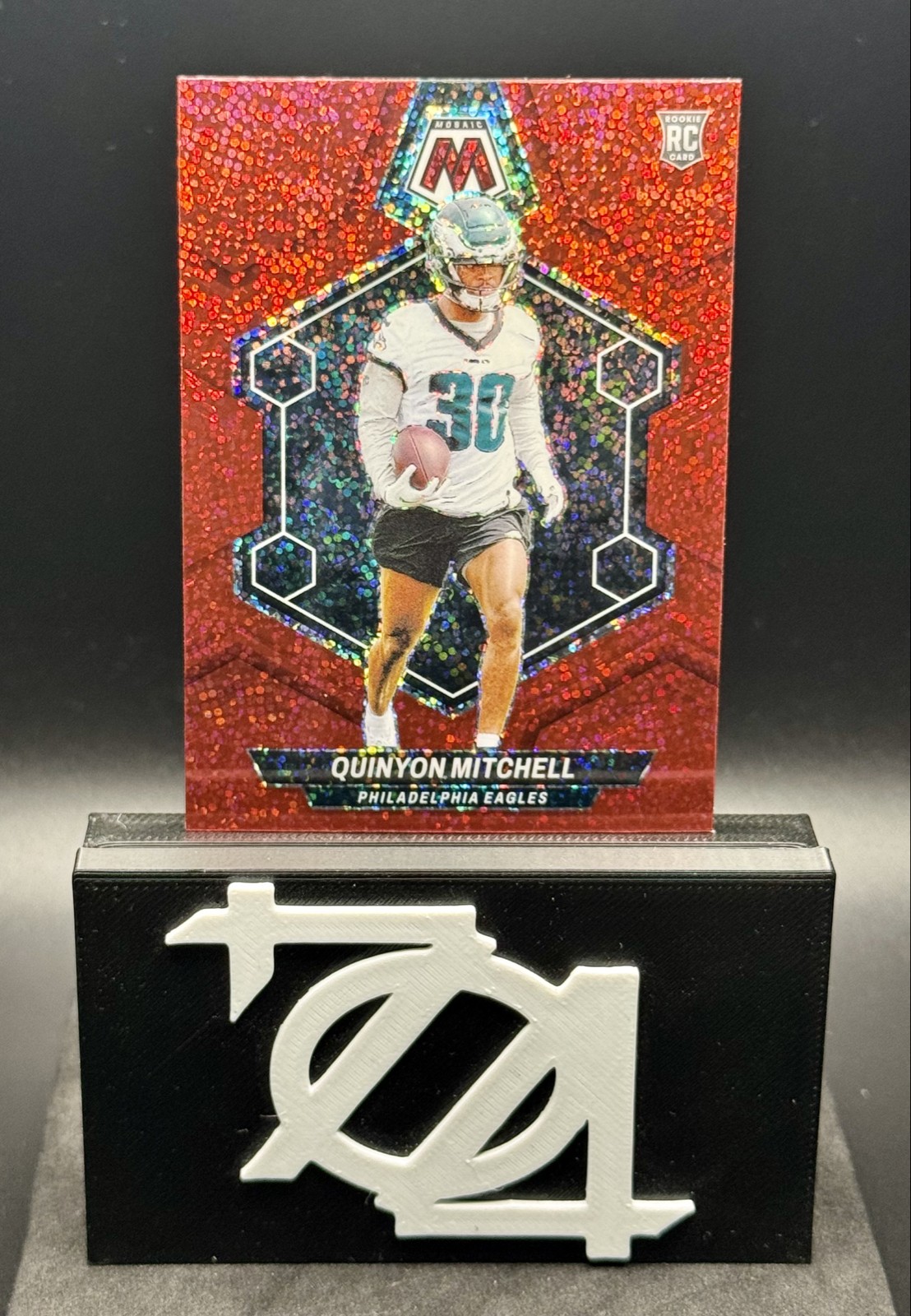 2024 Panini Mosaic - Rookies Quinyon Mitchell #322 Red Sparkle Prizm (RC)