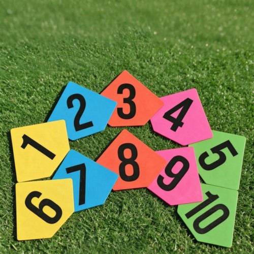 5 Pieces Numbered Agility Marker Mat Slim for Children - Afbeelding 9 van 10