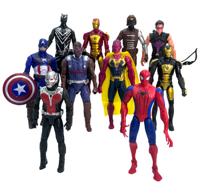 Marvel Action Figuren Spielzeug 10 Stück Avengers Super Helden 15cm Set Figuren