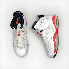Nike Air Jordan VI 6 White Infrared Retro 2014 BG GS 384665-123 sz 6Y