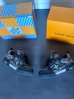LV Skate Swarovski Sneaker Herren EU 45 Schwarz