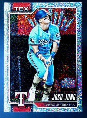 2026 Topps Josh Jung #98 BASEBALL CARD Texas Rangers Sandglitter