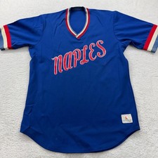 Maglia Baseball Napoli Vintage 1960 Champion Products Uomo Taglia L Blu Rosso