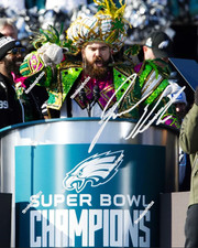 JASON KELCE SIGNED REPRINT GENIE PARADE PHILADELPHIA EAGLES AUTOGRA 8
