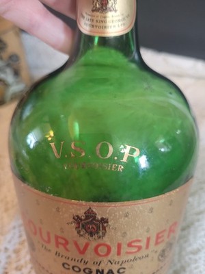 Courvoisier French Cognac Empty Green Bottle VSOP US Tax Label | eBay