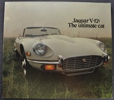 1971 Jaguar V12 XK-E Type Brochure Coupe Convertible Excellent Original 71