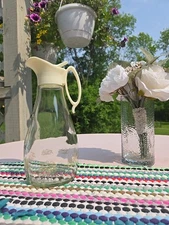 Log Cabin Maple Surup Pitcher, Eagle Designs