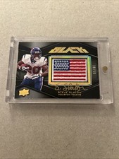 2009 Upper Deck Black Steve Slaton #43 Autographs 38/50 SP Houston Texans