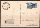 1932 Italy, Lire 1.75 + 25 cent Garibaldi, Recommended, Postcard for Milan