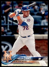 2018 TOPPS PHILLIP EVANS NEW YORK METS #517