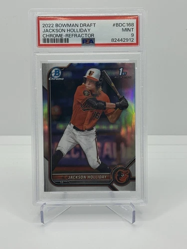 2022 Bowman Draft - Chrome Refractor #BDC-168 Jackson Holliday (RC) PSA 9 MINT