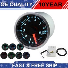 2 52mm Tacho Gauge Meter Tachometer 0-8000 Rpm Led For 1-10 Cylinder Engine