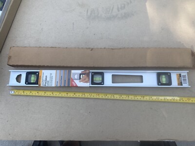 Johnson Level 24'' Extruded Aluminum I-Beam Level Made in USA Nos No 3124