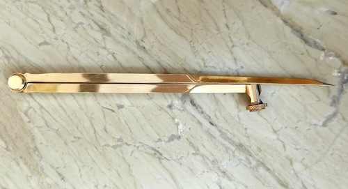 Antique Nautical Divider Compass 8" Full Brass Proportional Divider Navigation - Picture 8 of 8