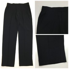 VINCE Womens sz Medium Black Slit Hem High Waist Pull On Soft Dress Pant