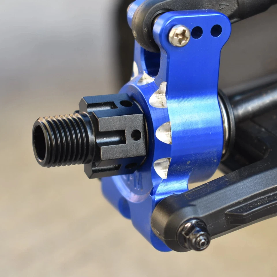 Adaptadores hexagonales de aluminio GPM 7075-T6 +6,5 mm negro: trineo 1/8 - 1/10 E-Revo / Maxx Foto 2 de 2