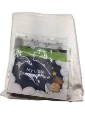 KeaDreams My Little Dreamy White Toddler Travel Pillow 18"x13" Organic Gentle