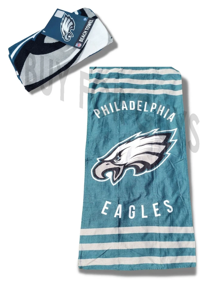 Toalla de playa Philadelphia Eagles - Fútbol americano NFL - 30" X 60" - Foto 3 de 4