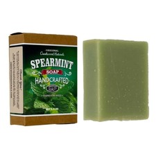 Homemade Spearmint Soap Bar Chemical Free All Natural Creekwood Naturals