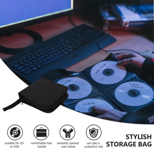 Multi-use CD Bag DVD Case 40 Capacity CD Case Holder Storage Organizer DVD - Afbeelding 8 van 12