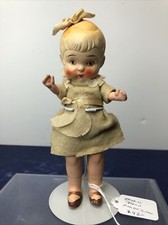 7” Antique Japan Nippon All Bisque Doll Jointed Arms & Legs All Original #ME