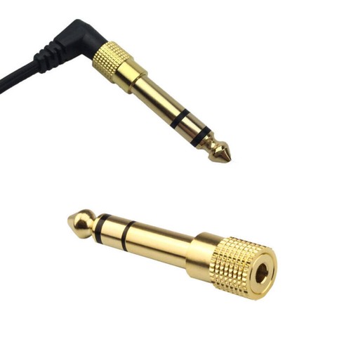 6.35mm 1/4" Male to 3.5mm 1/8" Female Stereo Audio Headphone Adapter Connector - Picture 13 of 19