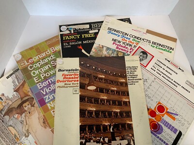 Lot of 6 LPs - BERNSTEIN- FANCY FREE- TAHITI- Vinyl Lot Copland- Good- VG+(J26)