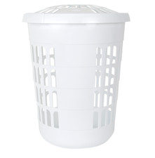 Wham Laundry Basket With Lid Plastic Hamper Large 60L Washing Clothes Storage UK
