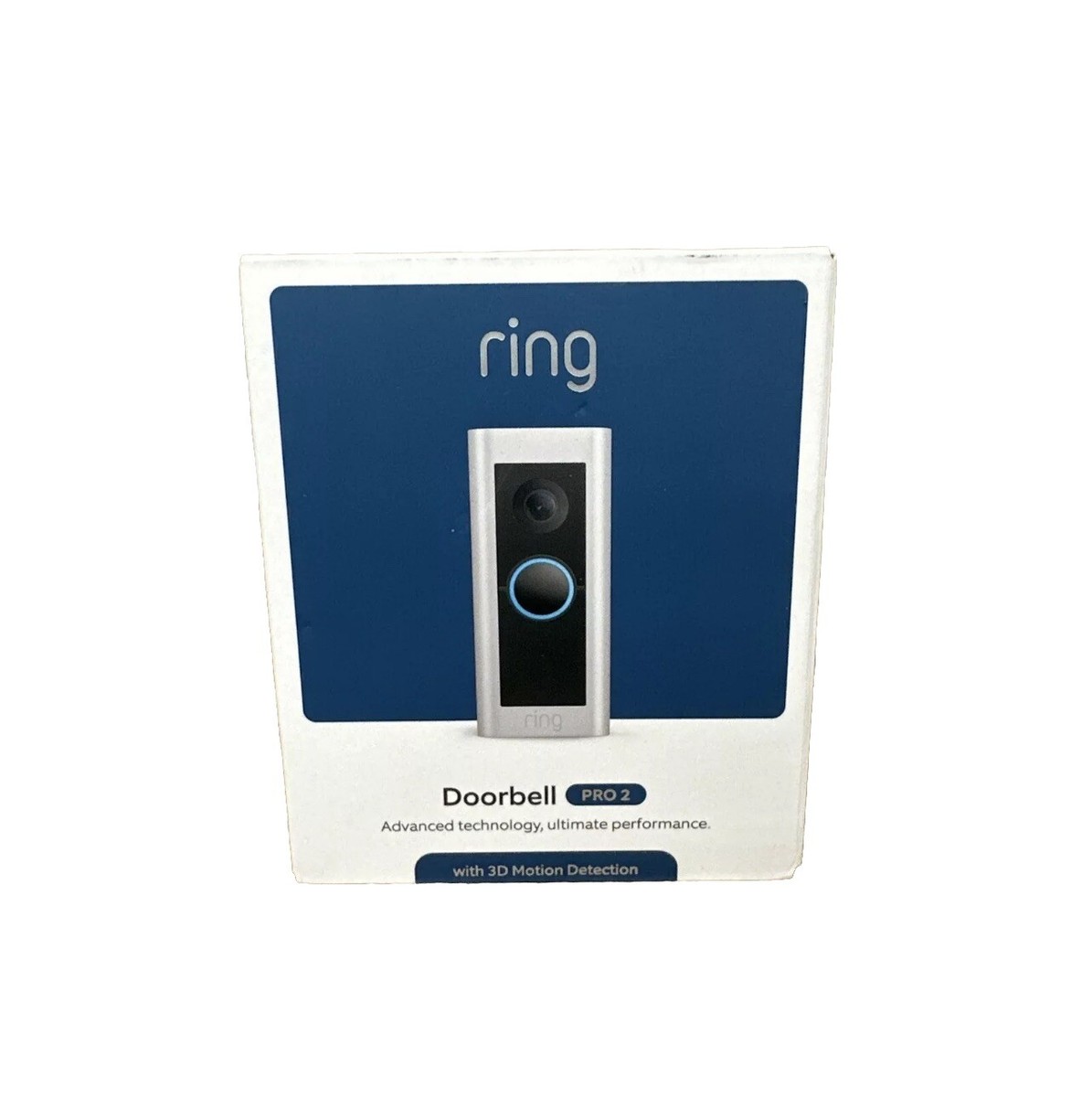 Ring Doorbell PRO Video Doorbell w/ 3D Motion Detection Satin Nickel NEW