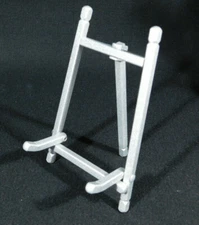 Easel Display Stand Folding Silver Metal Medium Size