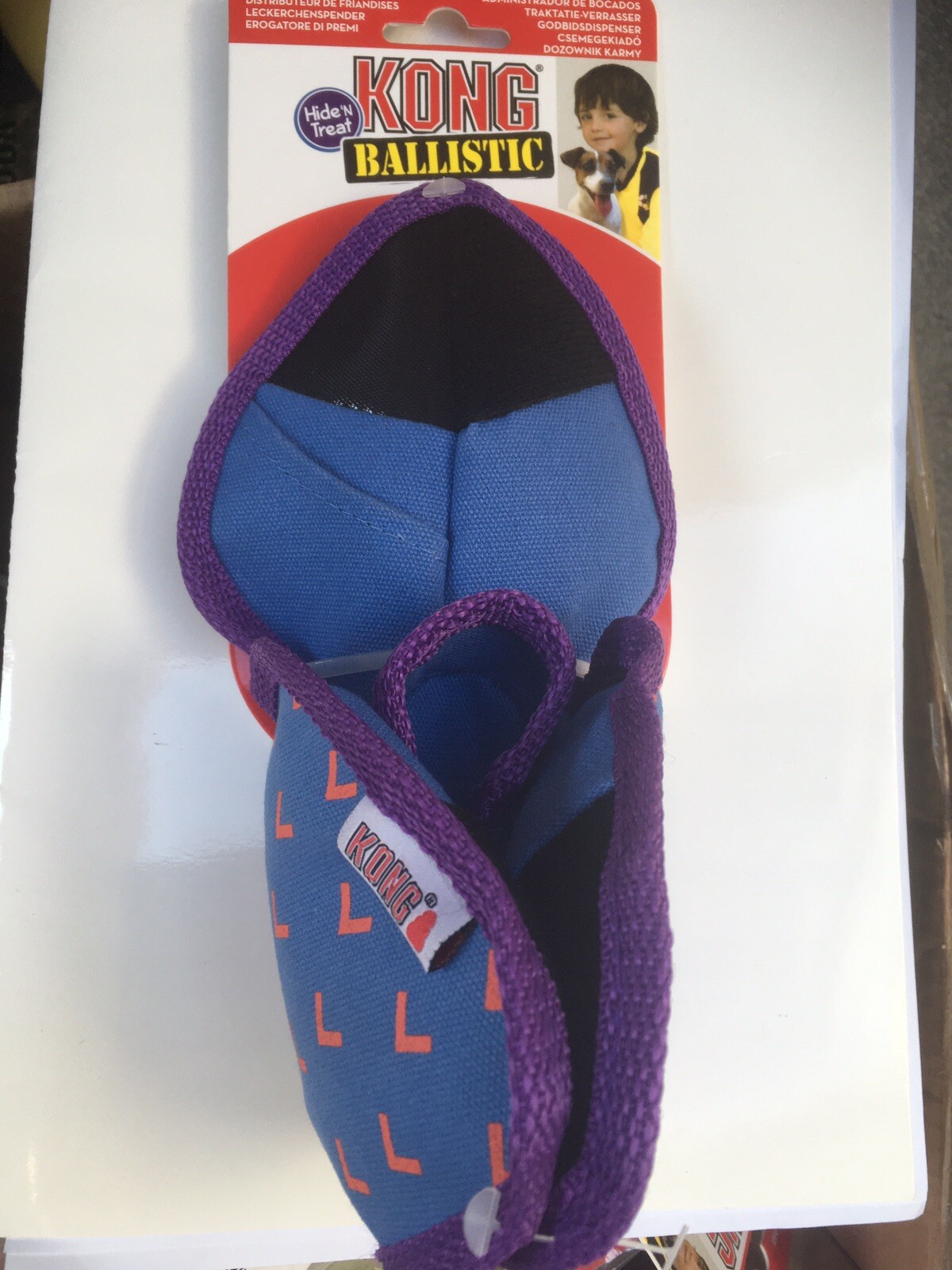 kong ballistic hide n treat small