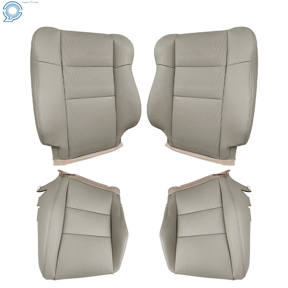 Seat Cover For 2007-2012 Acura RDX Driver Passenger Perforated Leather Gray - Изображение 2 из 4