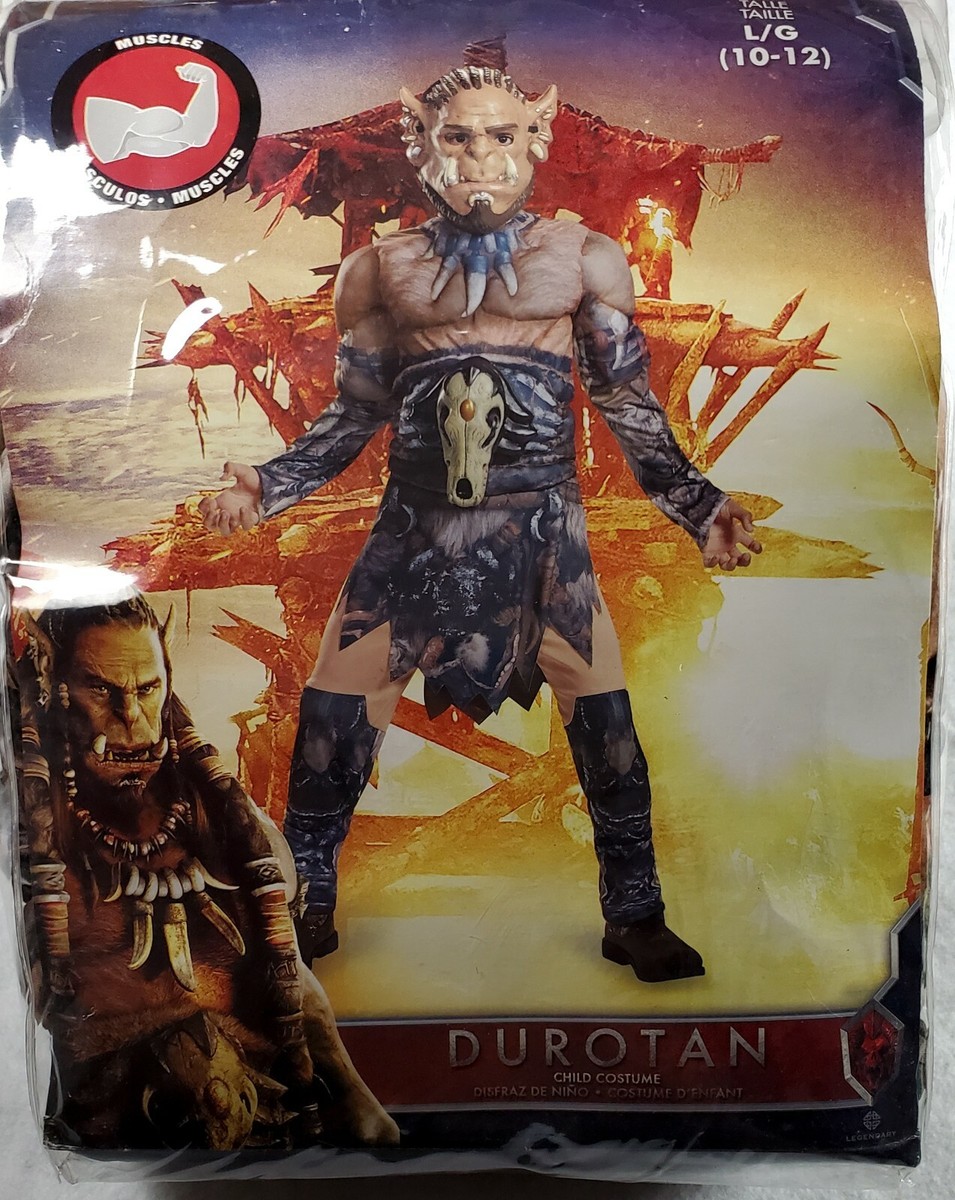 Warcraft Durotan Costume Size 10-12 Muscle Chest Halloween Dress Up Pretend Play View 3