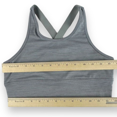 Scorpio Sol 2-Piece Activewear Set Youth SZ 14/16 Gray Striped Bra Leggings EUC - Picture 2 of 12