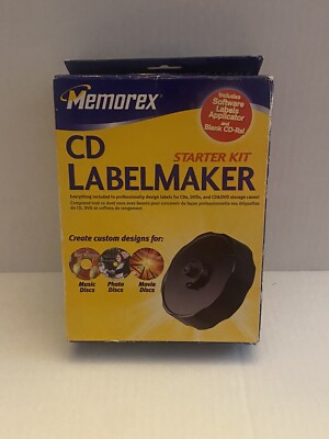 Memorex CD & DVD Label Maker System Mac/PC  2004 Starter Kit disc Software