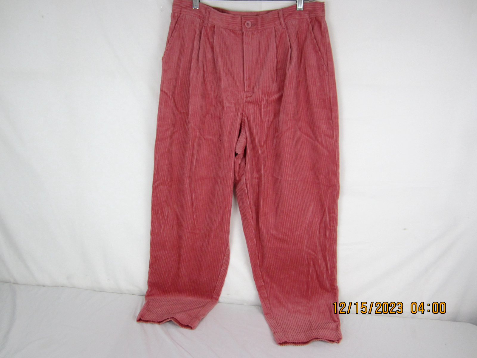 FILA Blazer donna canottaggio rosa velluto a coste pantaloni gamba dritta 12
