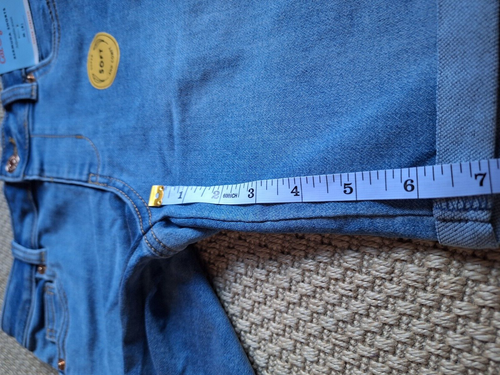 Cat & Jack Blue Bermuda Super Stretch Soft Cuffed Shorts New Girls Kids Sz M 8 - Picture 4 of 11