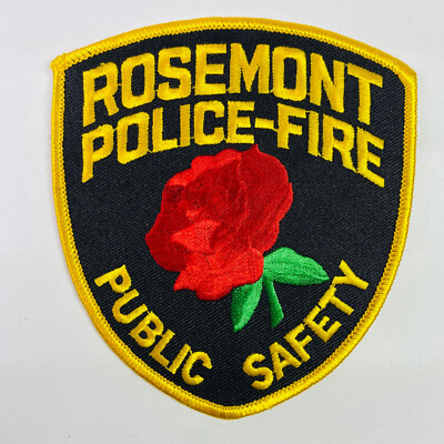 Rosemont Illinois IL Fire Safety Rose Patch Q3