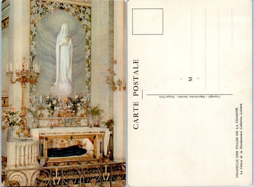 St. Catherine's Miraculous Chapel, France Vintage Unused PC - 第 1/1 張圖片