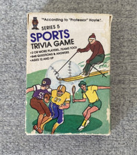 Vintage 1984 Sports Trivia Card Game Series 5 Card Game Prof. Hoyle COMPLETE