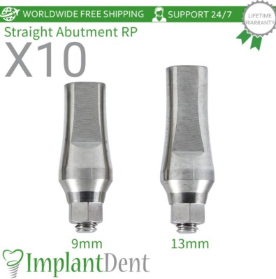 10x Straight Abut Dental Prosthetic RP Conical Connection Hex System 2.65mm
