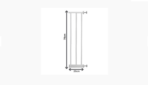Honey Baby metal safety gate Extension for children automatic close 20cm - Picture 4 of 4