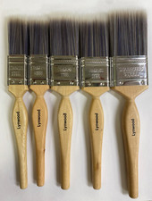 Lynwood Woodwork Gloss Decorating Platinum Paint Brush Professional Brush Set 5