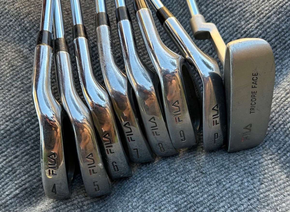 Vintage RARE Fila Volt Iron Golf Clubs Set 1,3,4,5,6,7,8,9